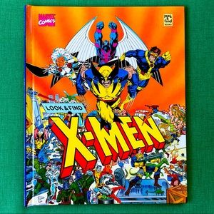 New ExLarge 12” Hard Cover Marvel Comics “Look & Find” X-Men Book Wolver…